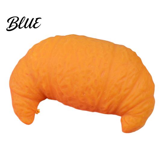 Soft Bread Toy TPR Simulation Croissant Squeeze Stress Relief Shape Relaxation Sensory Decompression Simulated Food Fidget Ball