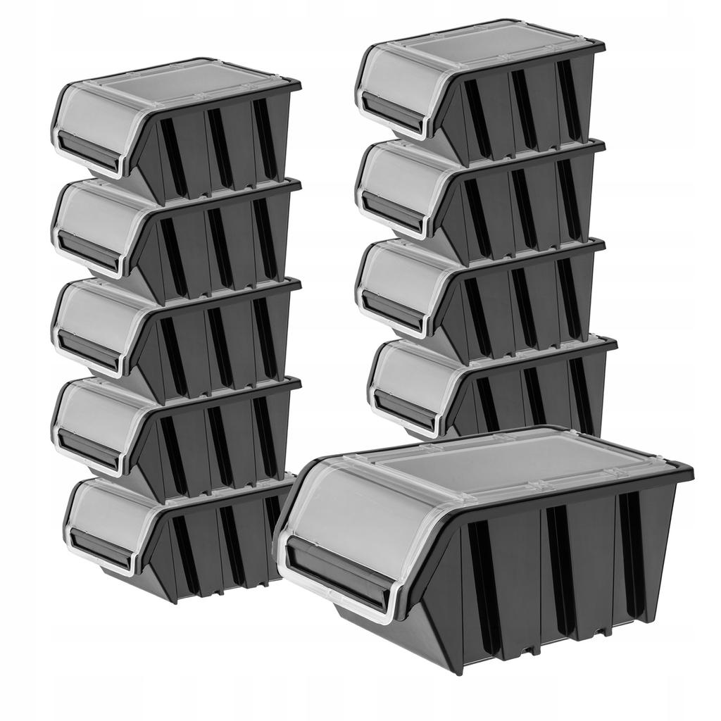 KADAX 10x Organizer Container Tray Warehouse Workshop 195x120mm