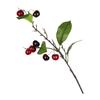 7PCS Cherry Faux Berry Branches Floral Arrangement Red Cherry Decorative Branches  Desktop Ornament