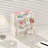 Plastic Teas Bag Storage Box 2 Layer Large Capacity Stationery Storage Box Transparent with Drawers Cosmetics Storage Container