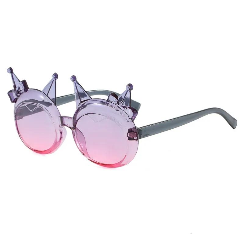 Children'S Cartoon And Cute Sun Glasses Sunscreen And Sunshade Glasses New Fashionable Boys And Candy Color Sunglasses