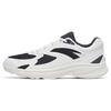 Textile, Synthetic Leather Cushioning Slip Resistant Abrasion Resistant Low Top Running Shoes Men's Black White 112245595-1