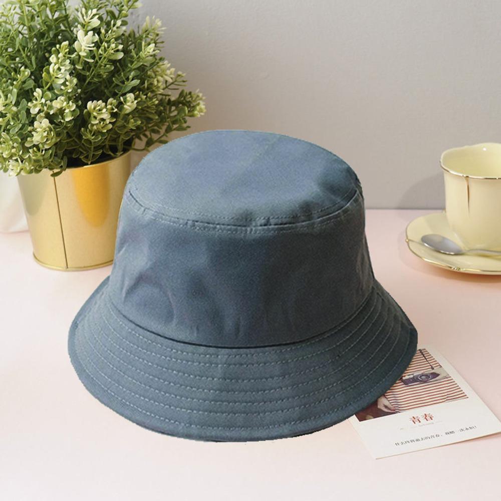 UPF 50+ Candy Color Fishmen Hat Colorful Wide Brim Sun Hat Solid Color Bucket Hat  Unisex
