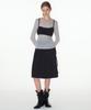 Place Studio Basic Heart Neck Shirred Elastic Cotton Slim Soft Sleeveless Bra Top _2 Colors
