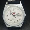 JAPAN VINTAGE REFURBISHED SEIKO 5 AUTOMATIC 6309A MENS WHITE WATCH a442589-1