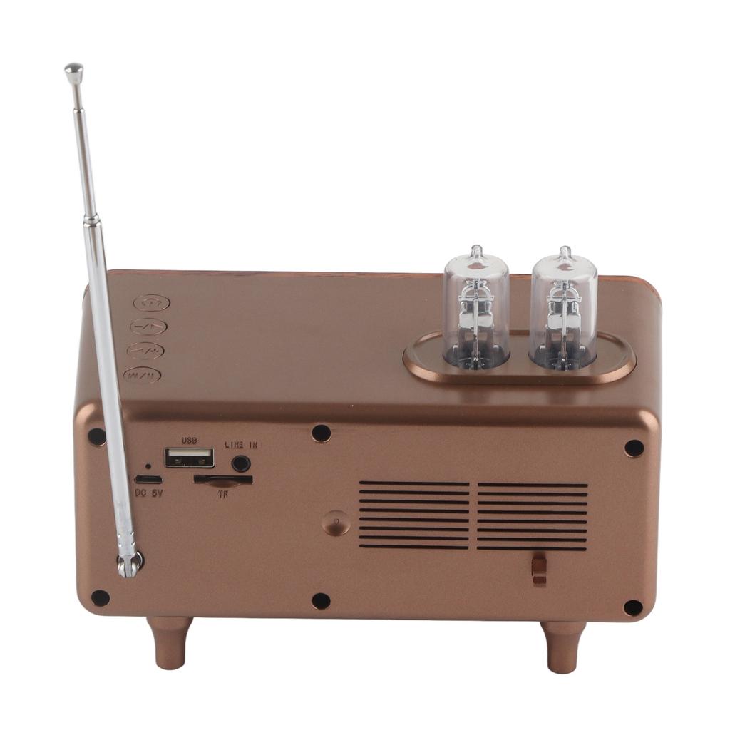 B9 Retro Bluetooth Speaker Low Latency USB Desktop Retro Speakers with Radio for Computer Desktops