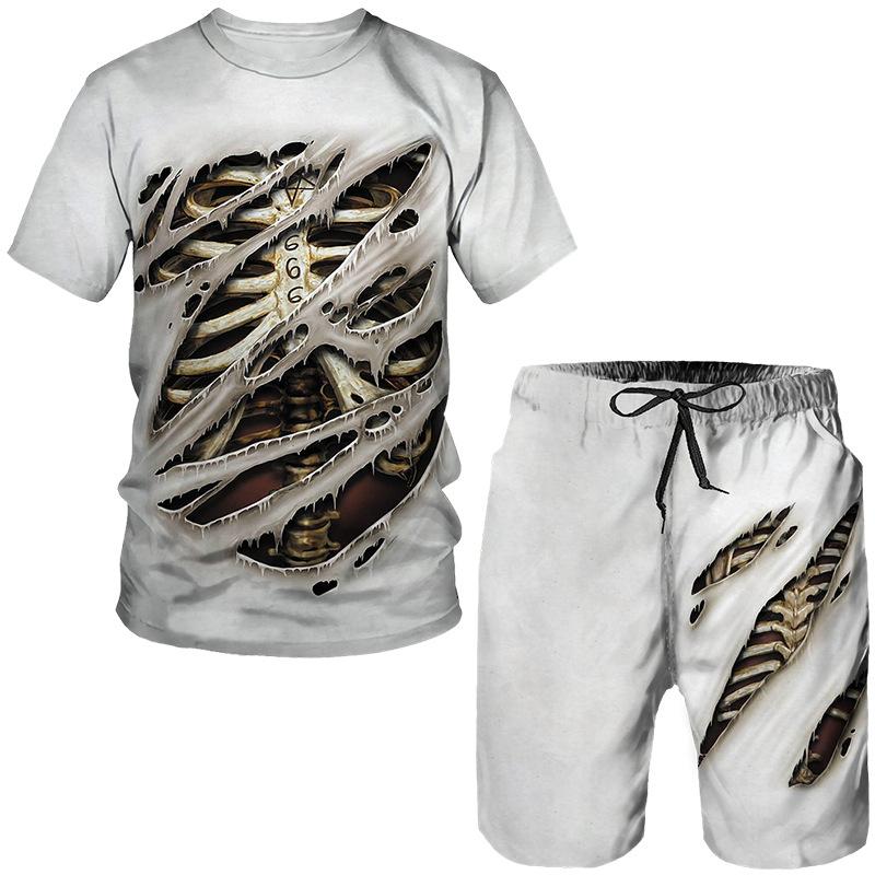 

Модная и модная мужская одежда с волшебным принтом в виде царапин, мужской 3D-комплект с короткими рукавами, мужская футболка, удобная и дышащая 6XL