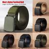 Fashion Classic Casual Metal-free Security Check Nylon Waist Belt Web Belt for Fat Man Waistband
