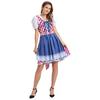 Women's Casual Beer Dress Short Sleeve Drop Shoulder Dress Bavarian Women's Clothing