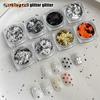 Holographic Laser Star Love Sequins Nail Glitter Gold Silver Sequin Mix Size Paillette DIY Design Nail Art Decorations Tool