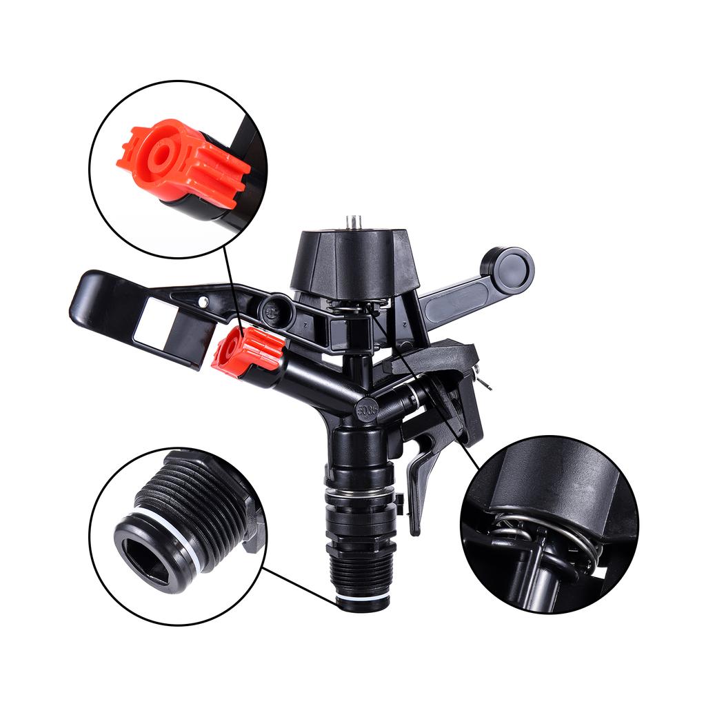 Adjustable Rotating Rocker Sprinkler Garden Lawn Grass Watering  Gardening Irrigation Equipment Rotary Nozzle 3/4" Male Thread