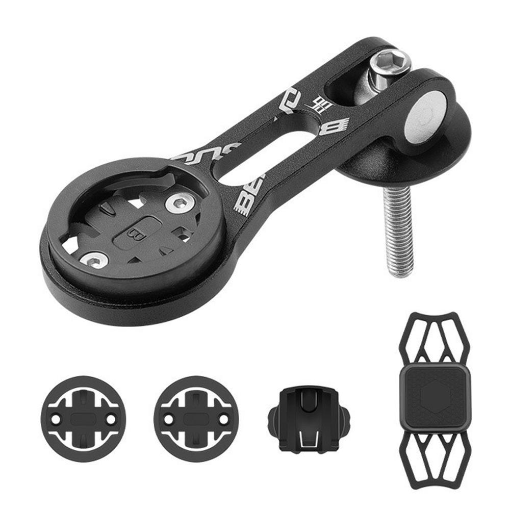 BENGGUO BG-2117 Bicycle Computer Holder Aluminum Alloy Bike Stem Speedometer Phone Extension Bracket A