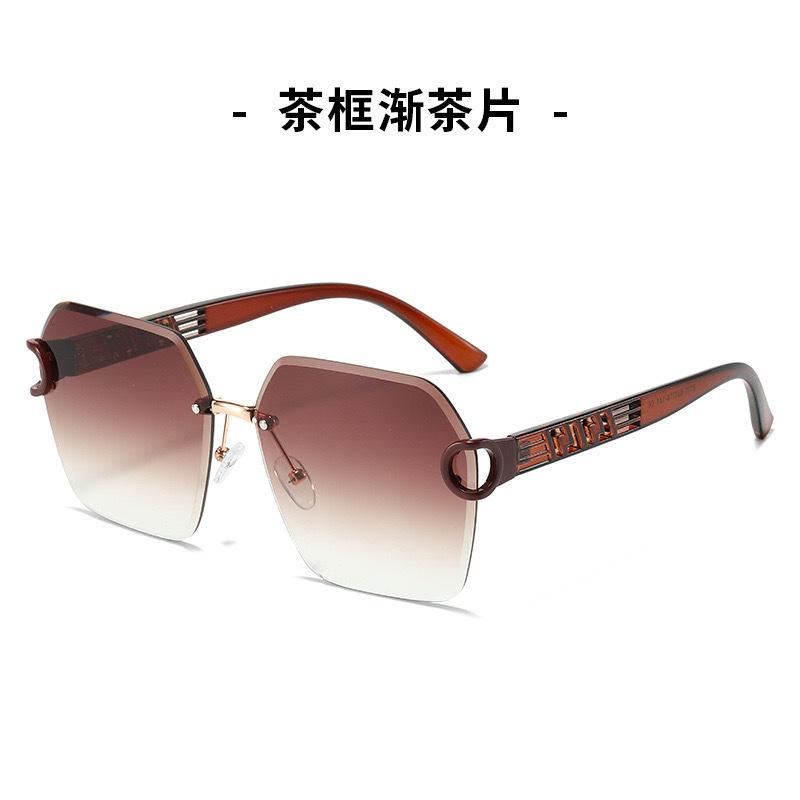 Bezrámové Orezané Nepravidelné Dámske Slnečné Okuliare Uv Ochrana Okuliare Trendy Retro Slnečné Okuliare Pánske