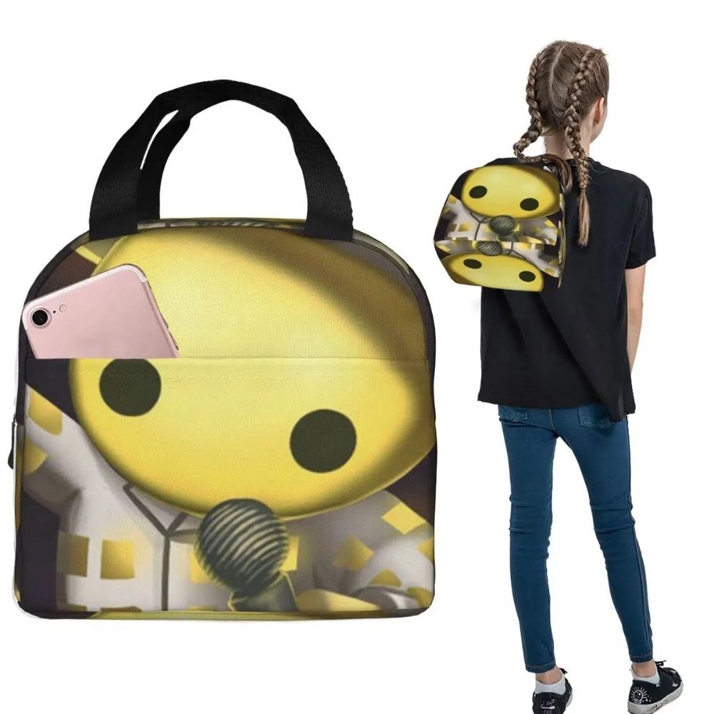 Wobbly Life Gaming Lustige Spiele Isolierte Lunchtasche für Damen Kinder Tragbare Lebensmittelboxen Thermische Lunchbox Tragetasche