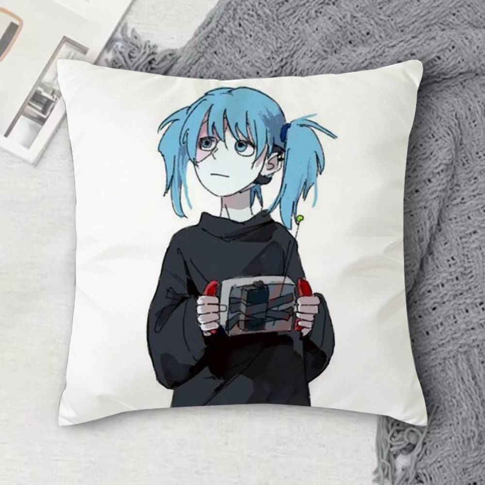 Sally Face Double-Sided Printed Square Decorative Cushion Cover For Sofa Living Room Home Decor