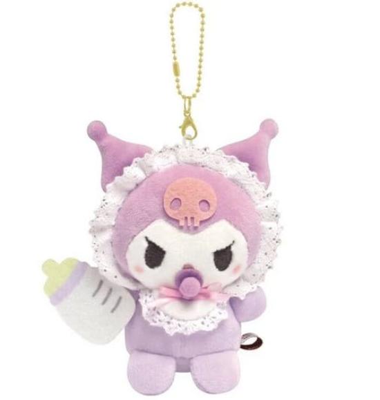 Kuromi Plush Keychain (Baby)