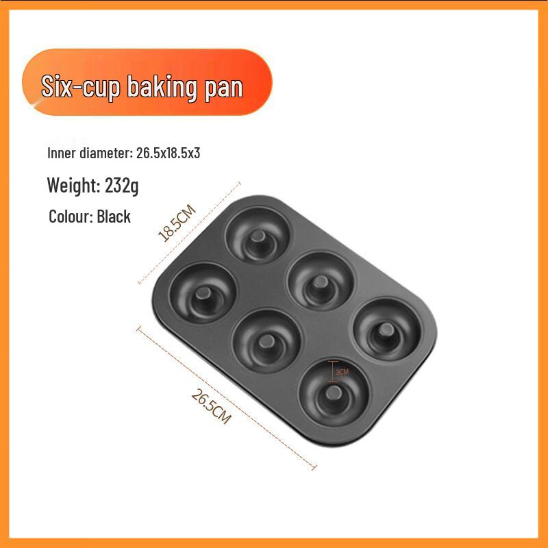 Non-stick 6-Cavity Donut Baking Pan