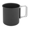 Multifunction Camping Mug Black Travel Cup Durable Portable Mug  Hiking Travel
