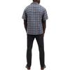Coach SS24 Printed Single-Breasted Cuban Collar Short Sleeve Shirt Men shirts Blue C7812-BLU