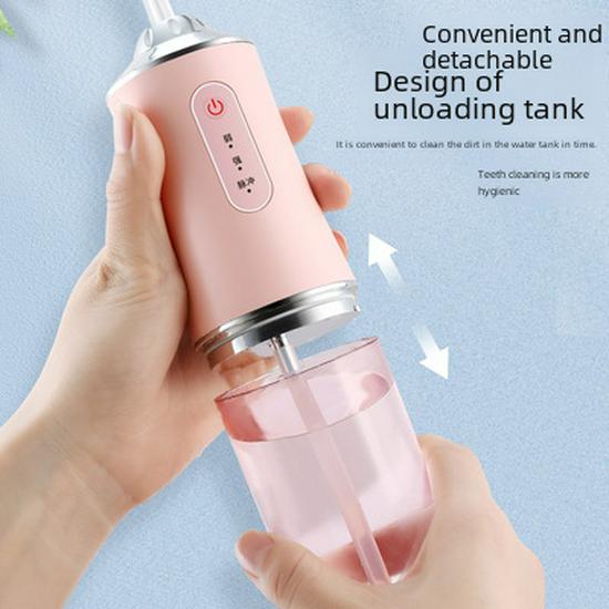Portable Electric Water Flosser: Strong Pressure Dental Cleaner & Visual Tooth Washer for Effective Flossing and Tooth Cleaning