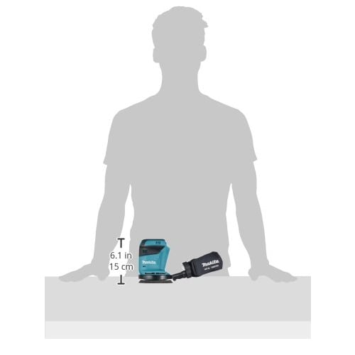 Makita Rechargeable Random Orbit Sander 18V (Body Only/Battery and Charger Sold Separately) Paper Dimensions 125mm BO180DZ