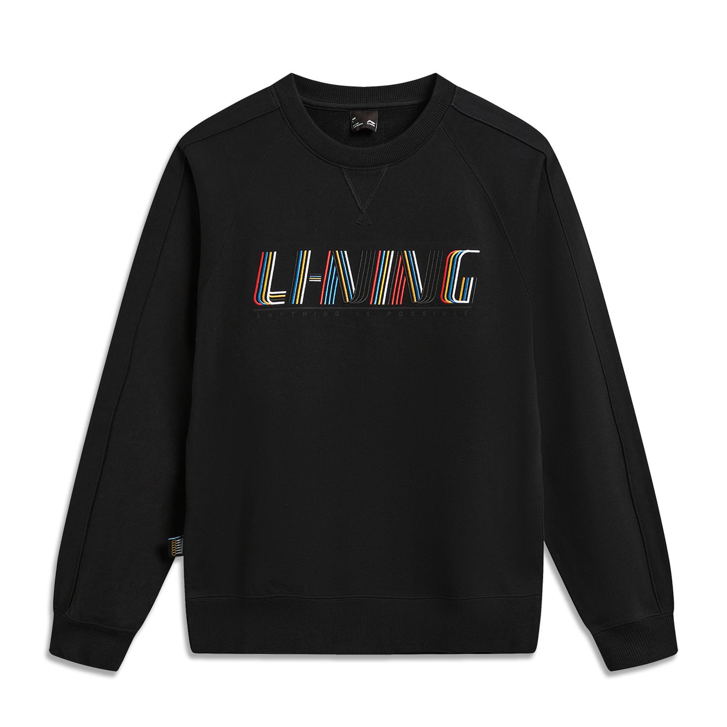 Свитшот мужской с круглым вырезом и логотипом серии Li Ning Sports Lifestyle AWDW477-1 XL