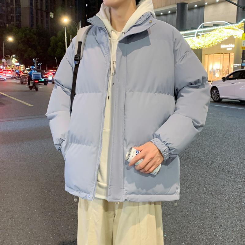 Korean Cotton Coat Men's Autumn and Winter New Thickened Stand Collar Cotton Jacket Casual Windproof Warm Cotton Jacket