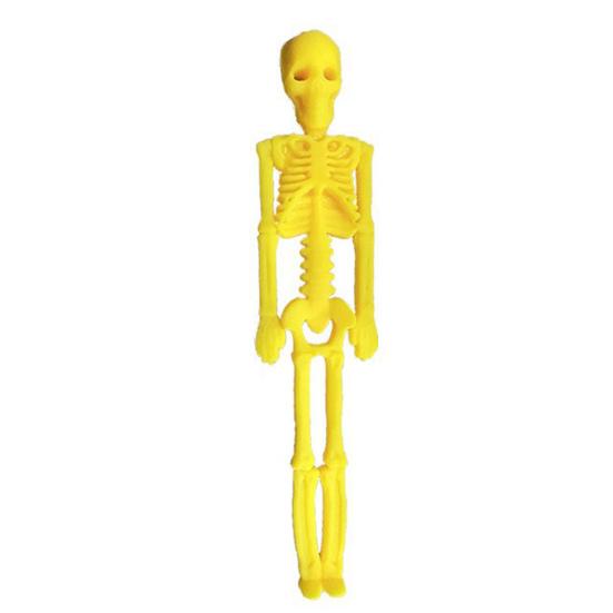 4 stk. Skeletlegetøj Lyse Farver Letvægt Lugtfri Miljøvenligt Halloween Strækbart Afstressningslegetøj til Børn