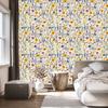 Wild Flowers Wallpaper Light Gray and Beige for Living Room and Bedroom 50x1000
