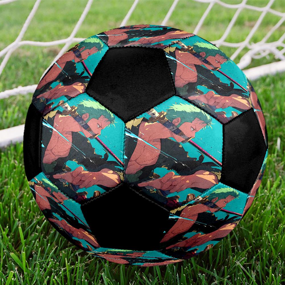 Roronoa Zoro Theme Size 5 Soccer Ball, Suitable for Both Indoor and Outdoor Matches, a Gift Suitable for Everyone.