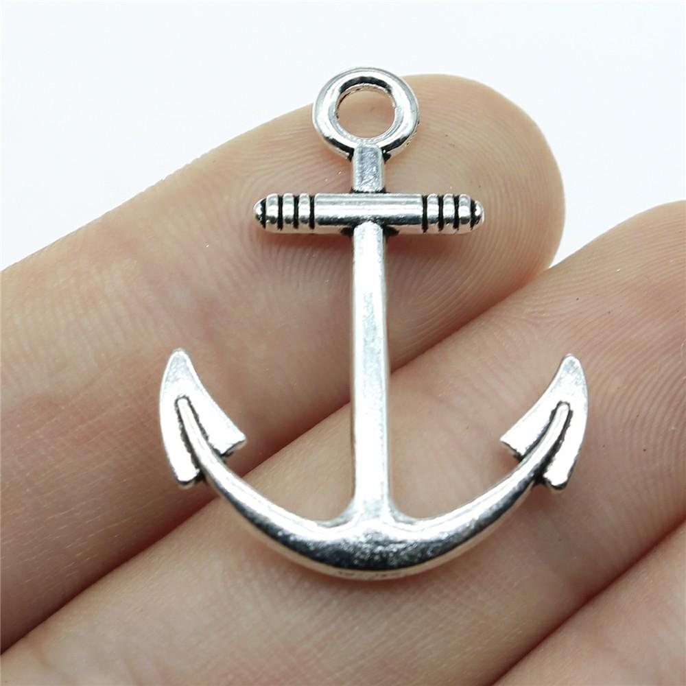 4 Pieces Mix Ship Anchor  Decor Charms For Jewelry Making Boat Anchor Diy Craft Supplies Men Jewelry Decorative Jewelry Gift