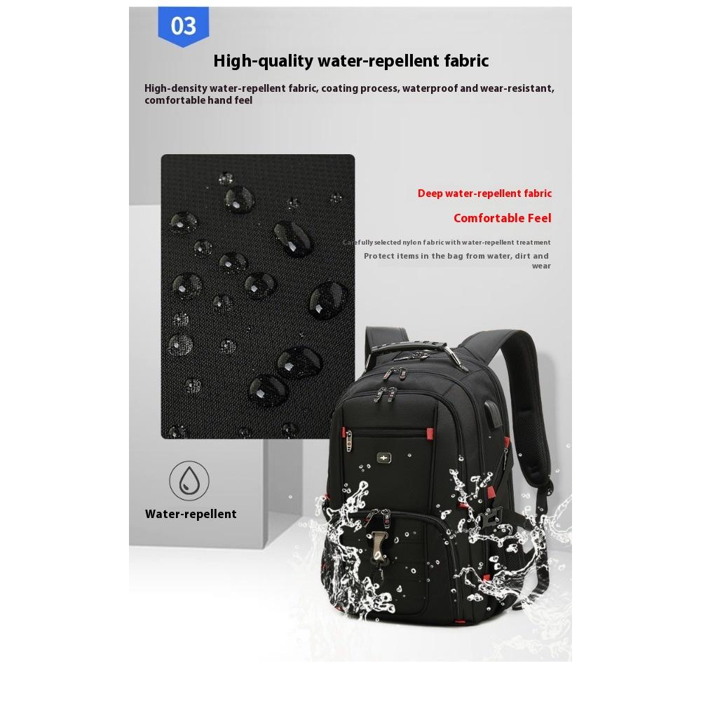 Multifunctional Business Backpack Waterproof Large Capacity Double Backpack Men's Leisure Travel Backpack Premium Sense