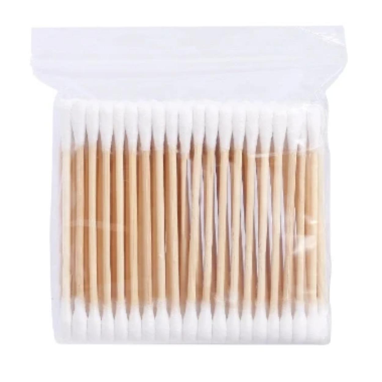 

100 шт. Ватные палочки с двойной головкой для носа, ушей, макияжа, губ, очистки, палочки с мягким наконечником, инструменты для красоты для женщин и мужчин, ватные палочки для чистки ушей