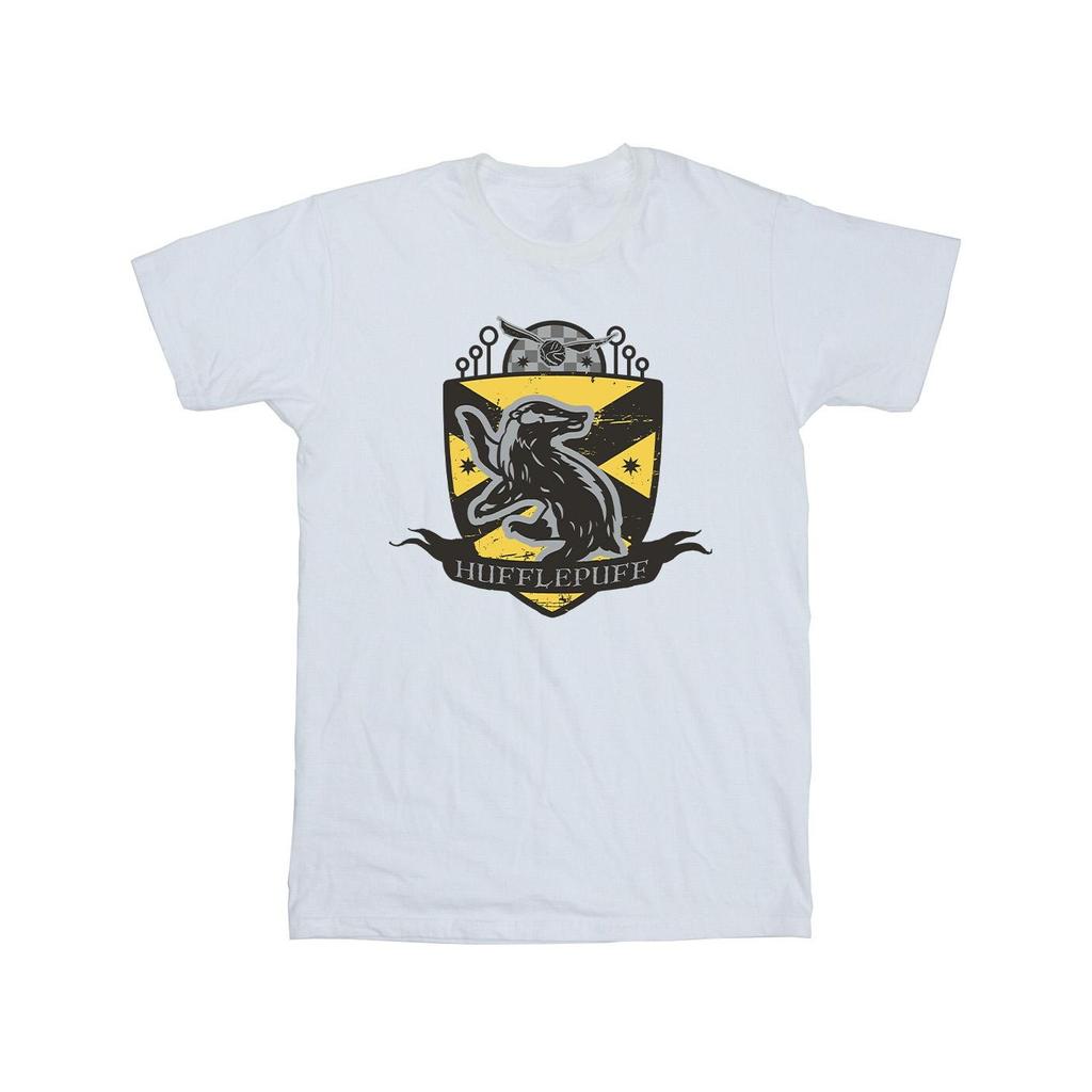Harry Potter Mens Hufflepuff Chest Badge T-Shirt