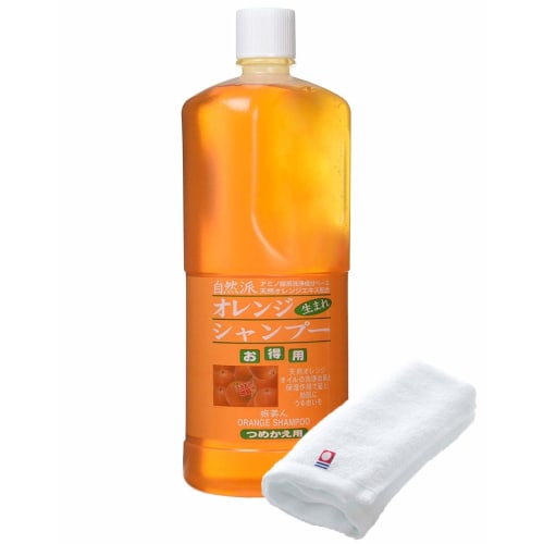 

Azuma Shoji [та же цена, что и полотенце Imabari] Сменный блок шампуня Orange Shampoo 1000 мл/шампунь с натуральным ароматом апельсина Tabibijin