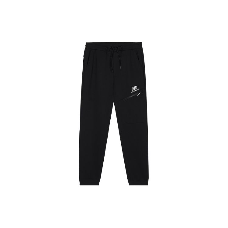 

Мужские спортивные штаны с упрощенным логотипом New Balance, черные AMP13356-BK