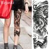 1PC Cool Totem Temporary Tattoo Fake Black Full Arm Tattoo Sticker For Men Summer Style Tatoos Decal