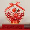 Fake Flower Blessing Bucket Desktop Ornament Chinese Year Decoration Spring Festival Decor for