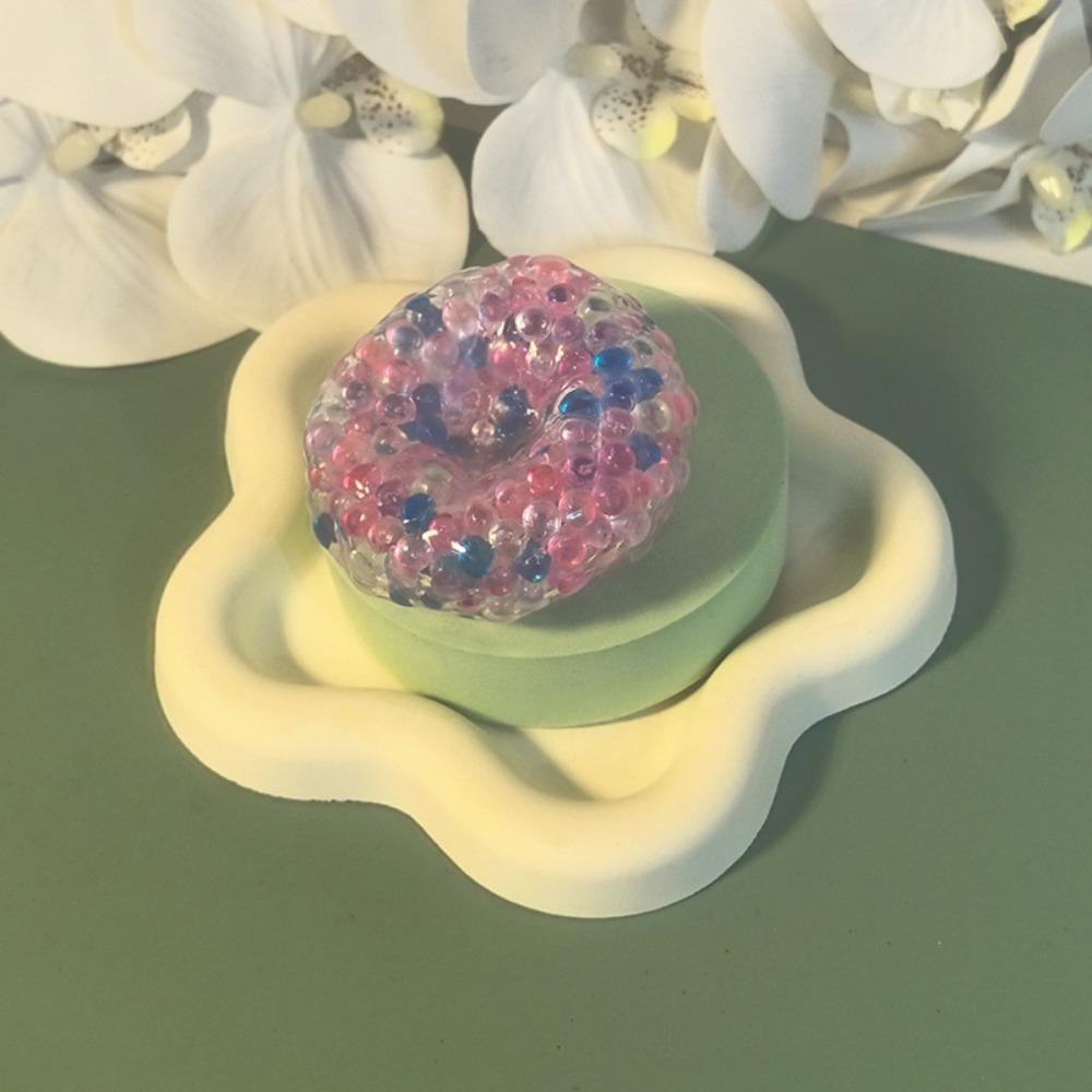 Handmade Beads Squeeze Toy Sticky Feel Stress Relief Ball Funny Fidget Toy Table Play
