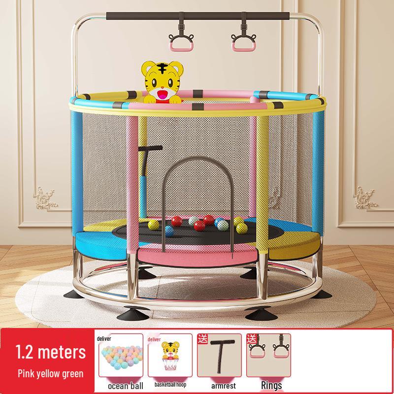 Indoor/Outdoor Children's Mini Trampoline for Family Fun and Growth