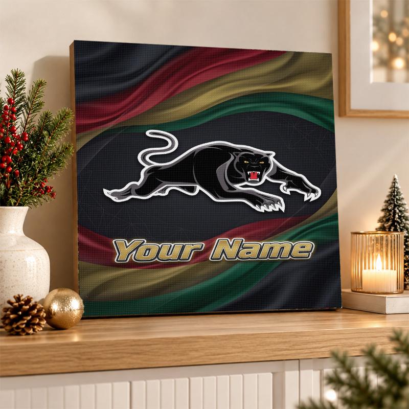 Penrith Panthers Custom Name Text 5D Diamond Painting Kit DIY Full Drill Diamond Art Decoration