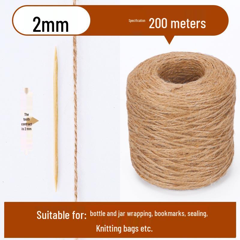 10m Rattan Green Leaf Decorative Jute Rope for DIY Nature Corner or Kindergarten Decor