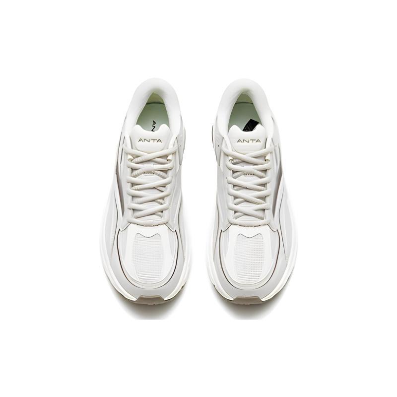 Anta AT952 Slip Resistant, Abrasion Resistant, Breathable Low top Running Shoes Men's White Gray Sneakers 912325592-1