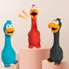 New Squeak Dog Toy Chew Bone Squeaky Ball Chicken Sound Dog Toys Tooth Grinding Training Pet Toy Supplies Dog Accessories