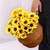 A Bouquet Of Simulated Sunflowers, Home Living Room Decoration Flowers, Wedding Garden Cloth Set Simulation Flowers