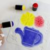 Spugnetta per Dita per Bambini per Pittura Facciale Fai-da-Te e Stamping a Mano