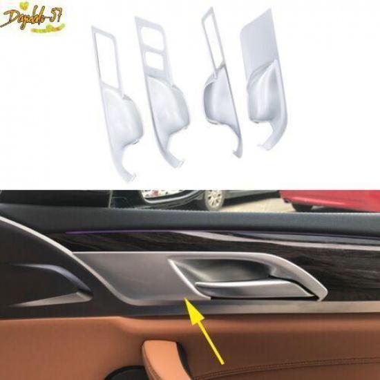 Chrome Interior Door Handle Bowl Cover Trim Accessories For BMW X3 G01 2018-