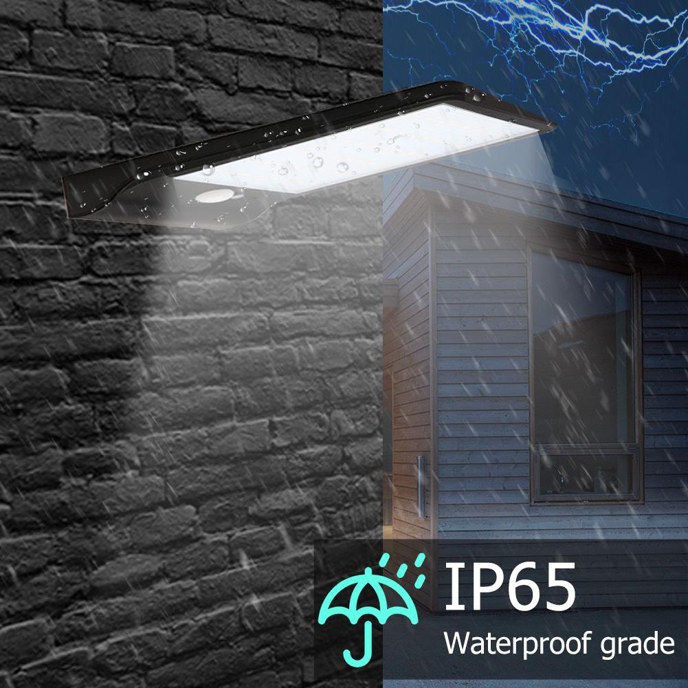 Solar Lights Outdoor PIR Motion Sensor IP65 Waterproof Energy Saving Outdoor 48LED Wall Light for Courtyards Aisles