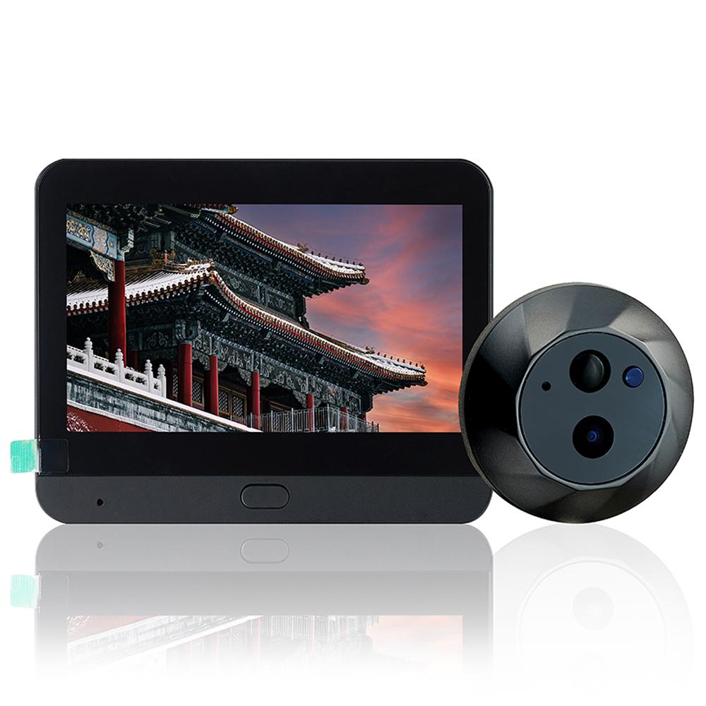 

SY-35 Ночное видение 4,3-дюймовый цветной экран Двусторонняя аудиосвязь WiFi Видеодомофон (Встроенный аккумулятор) Type A