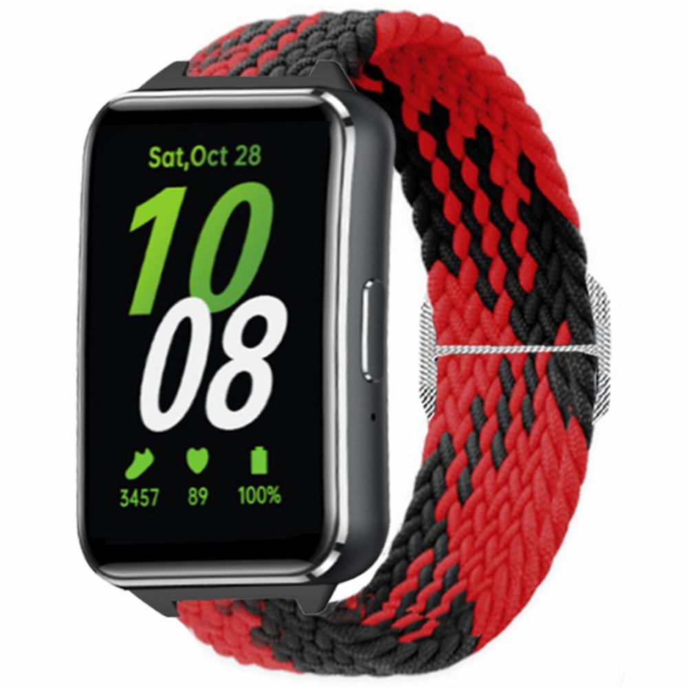 

For Samsung Galaxy Fit3 Replacement Band 12mm Nylon Braided Watch Strap Black